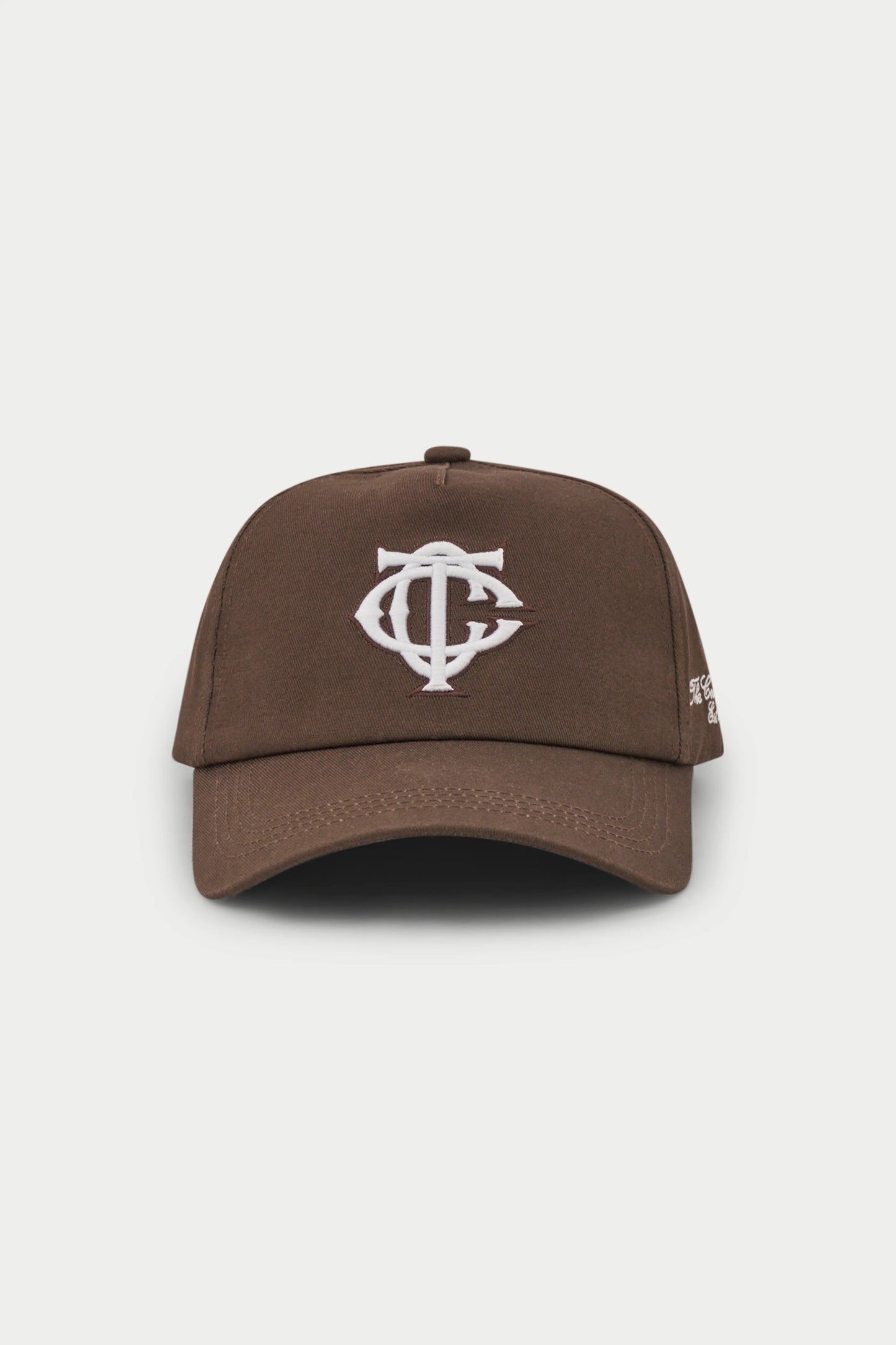 MONOGRAM EMBLEM CAP BROWN