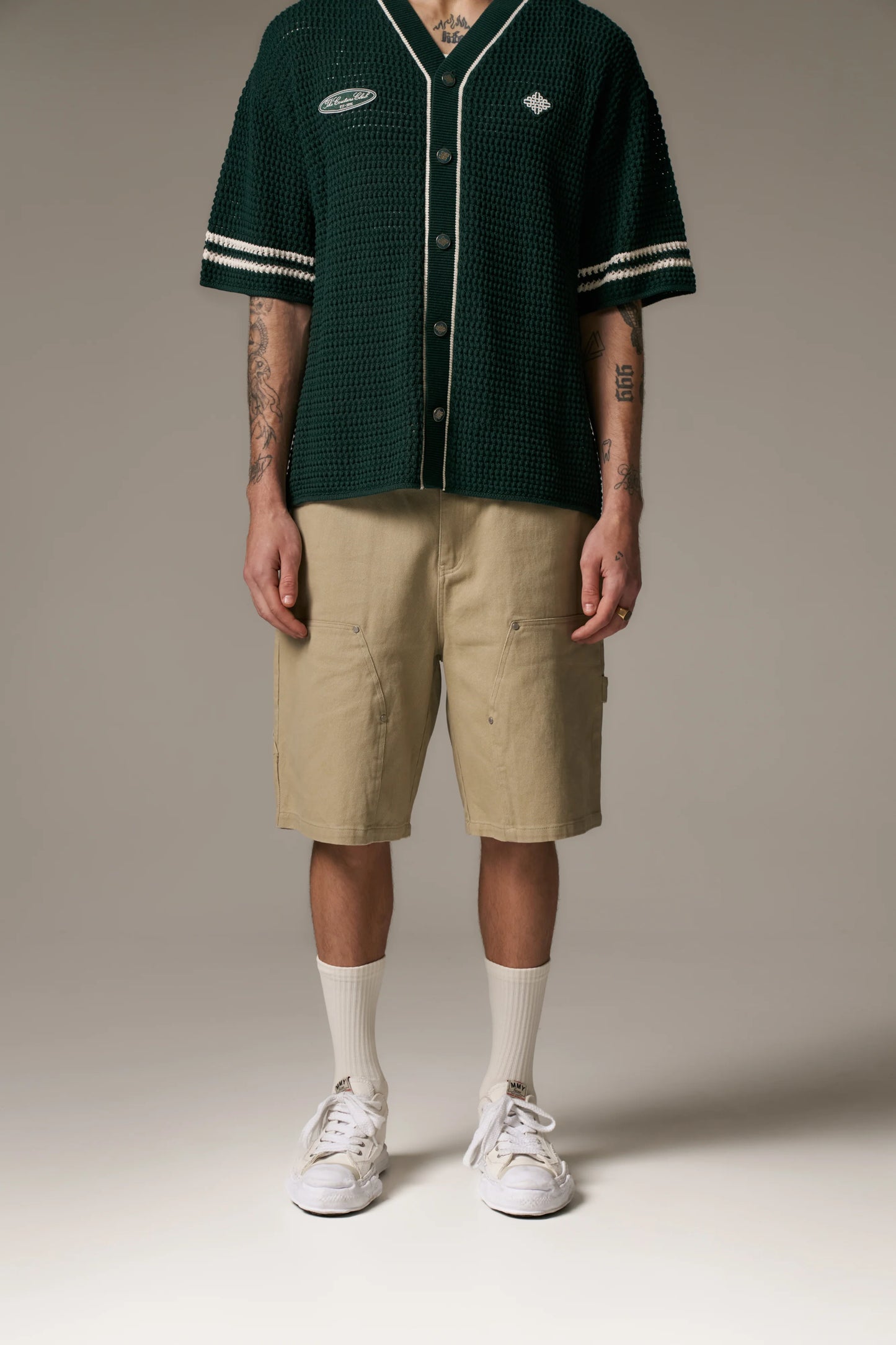 TWILL CARPENTER SHORTS BEIGE