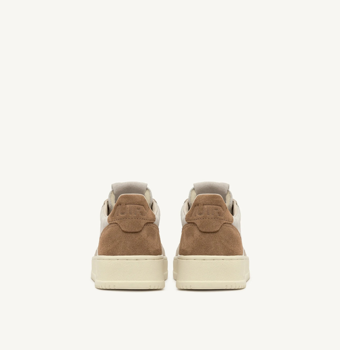 AUTRY SNEAKERS MEDALIST LOW TRICOLOR SNEAKERS IN SAND AND CIGAR SUEDE