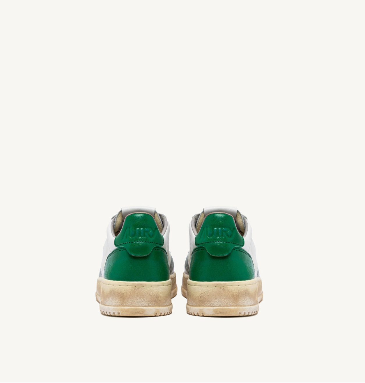 AUTRY SNEAKERS MEDALIST LOW SUPER VINTAGE SNEAKERS IN WHITE GREEN AND GRAY