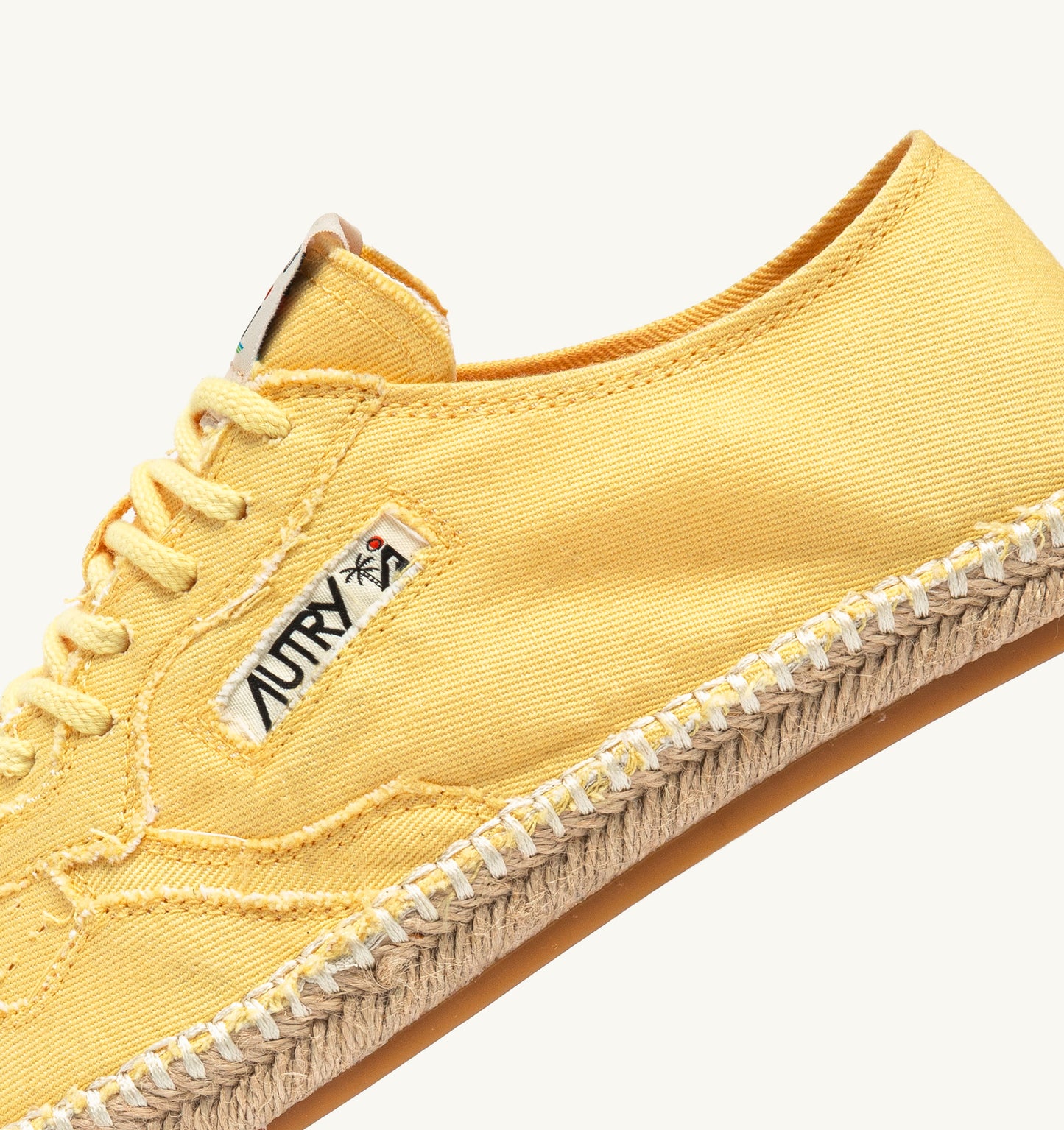 AUTRY SANDY ESPADRILLES IN PASTEL YELLOW CANVAS