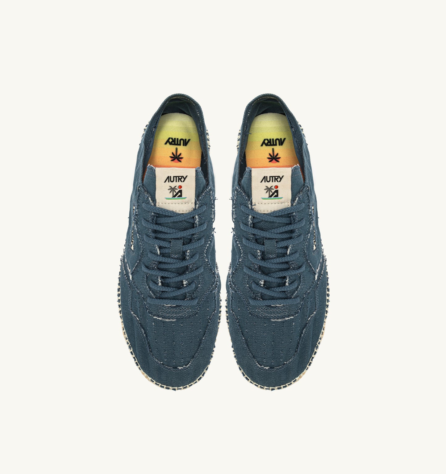 AUTRY SANDY ESPADRILLES IN DENIM CANVAS