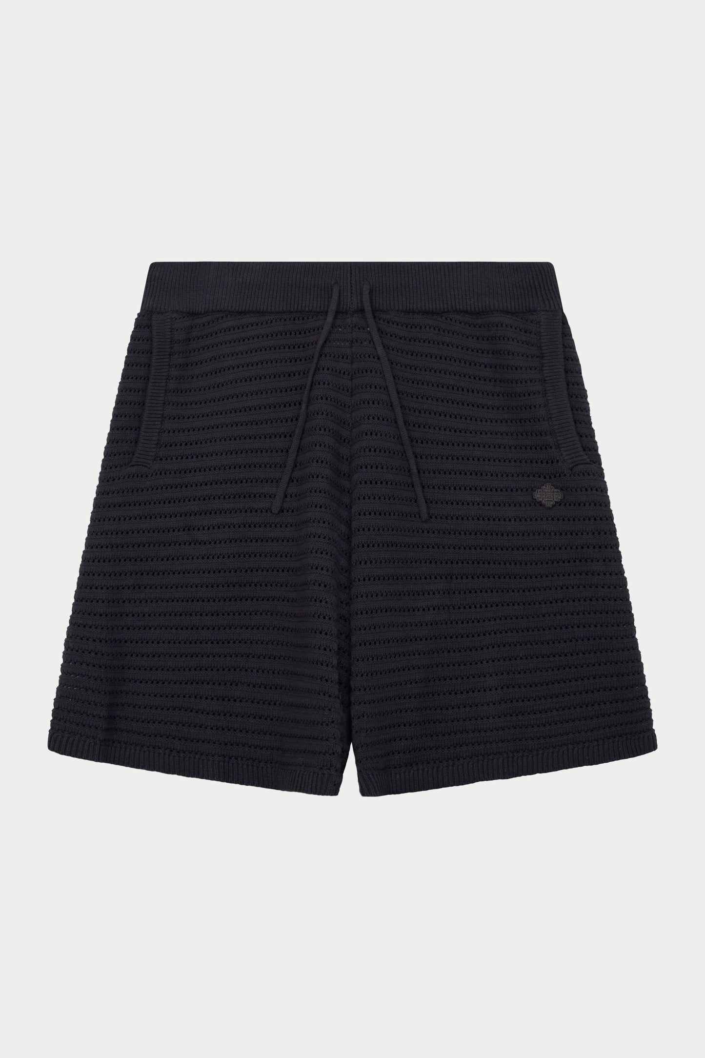 KNITTED SHORTS CHARCOAL