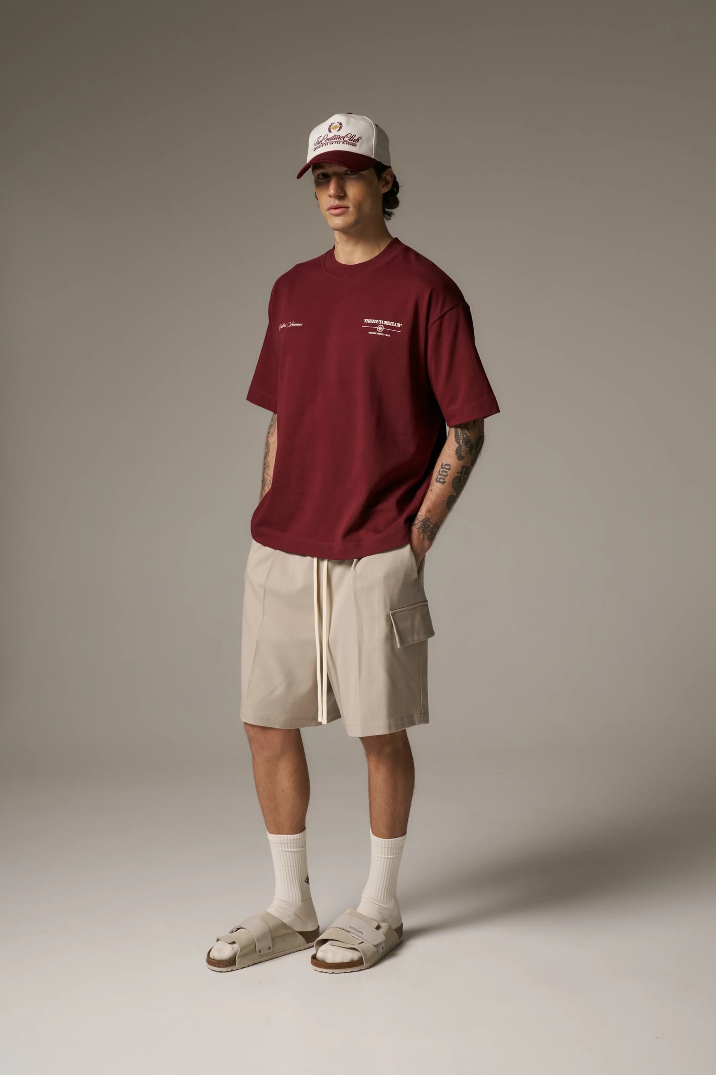 ENDLESS SUMMER GRAPHIC T-SHIRT BURGUNDY