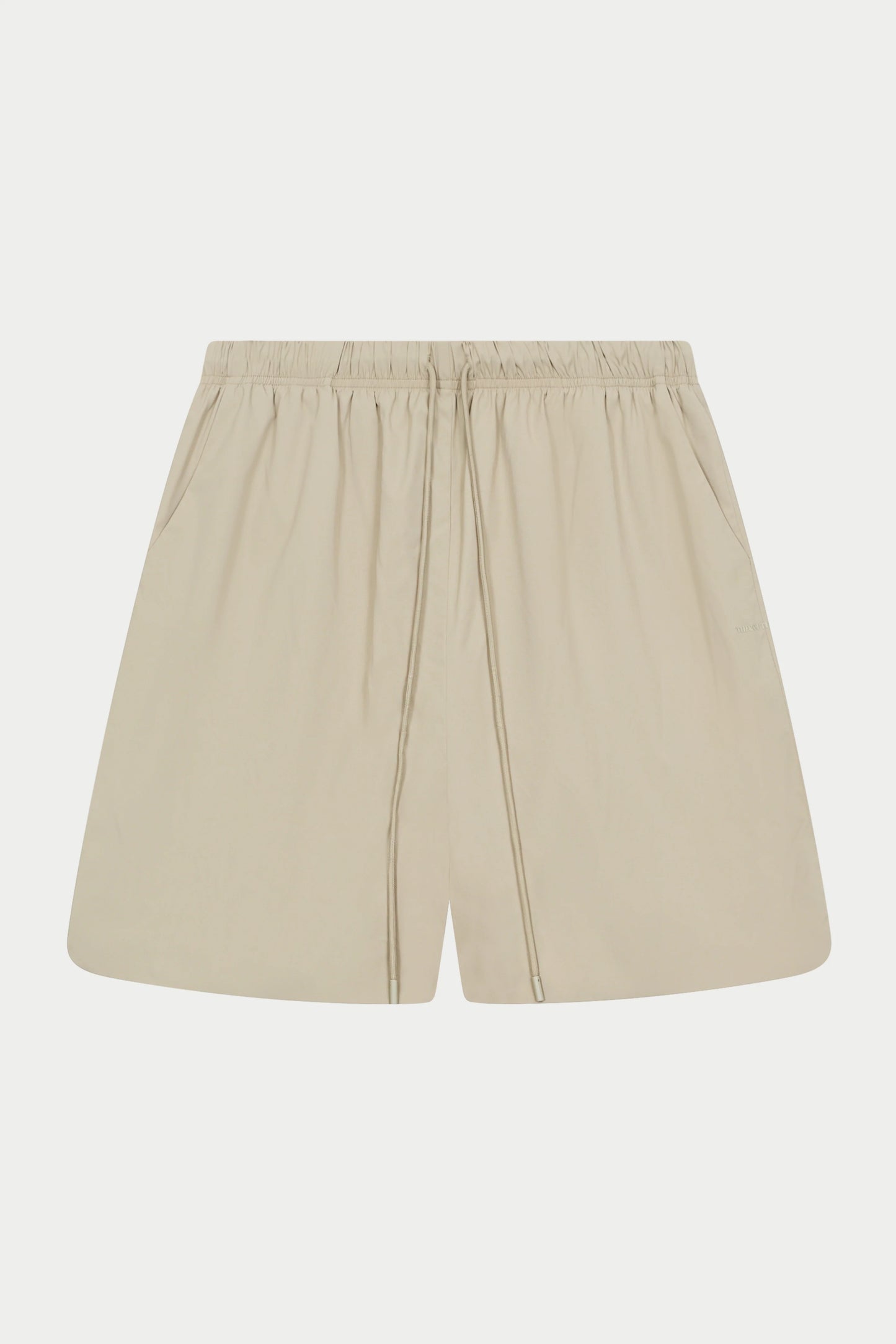 NYLON DRAWCORD SHORTS STONE