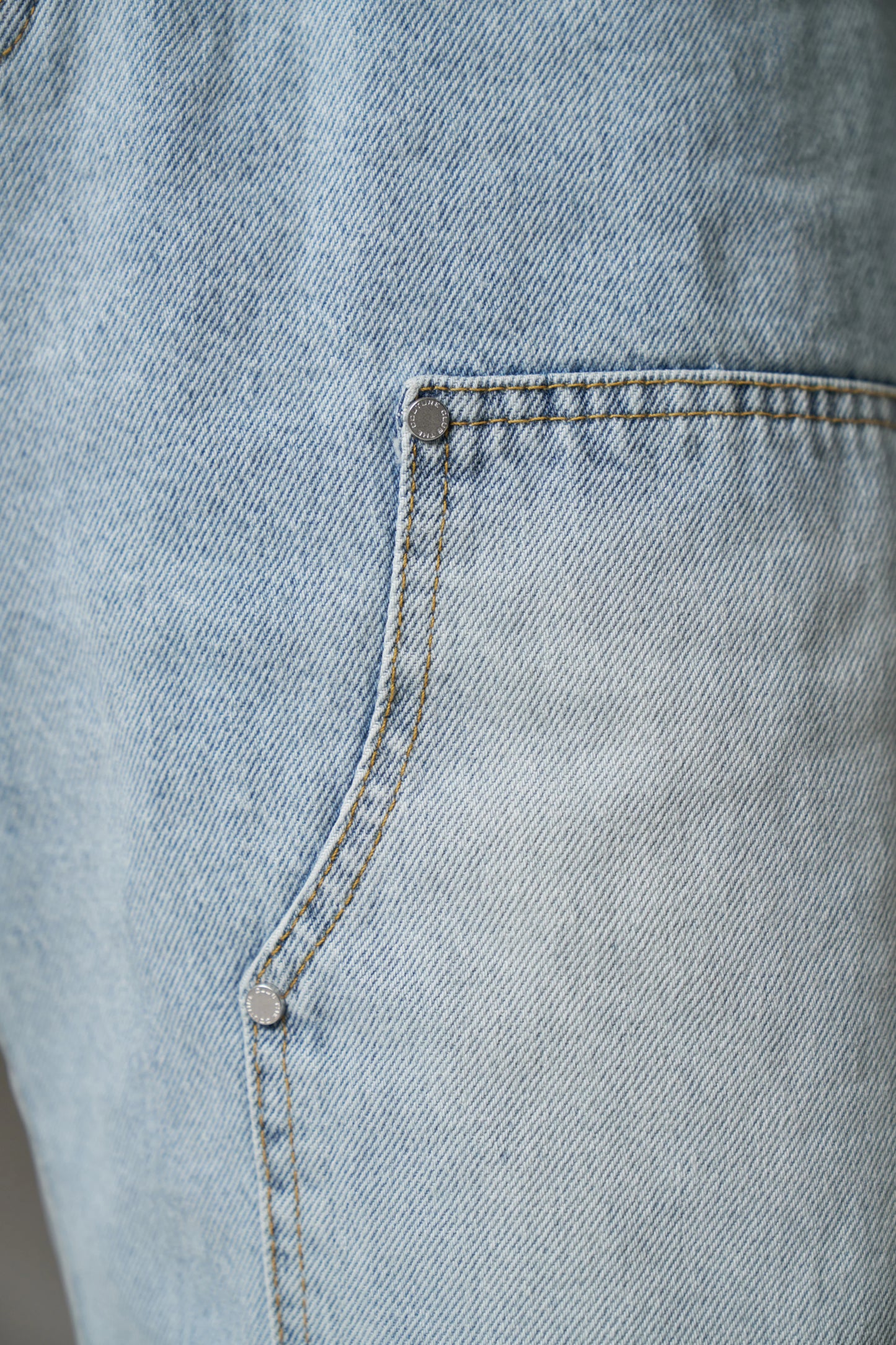 DENIM CARPENTER SHORTS BLUE WASH