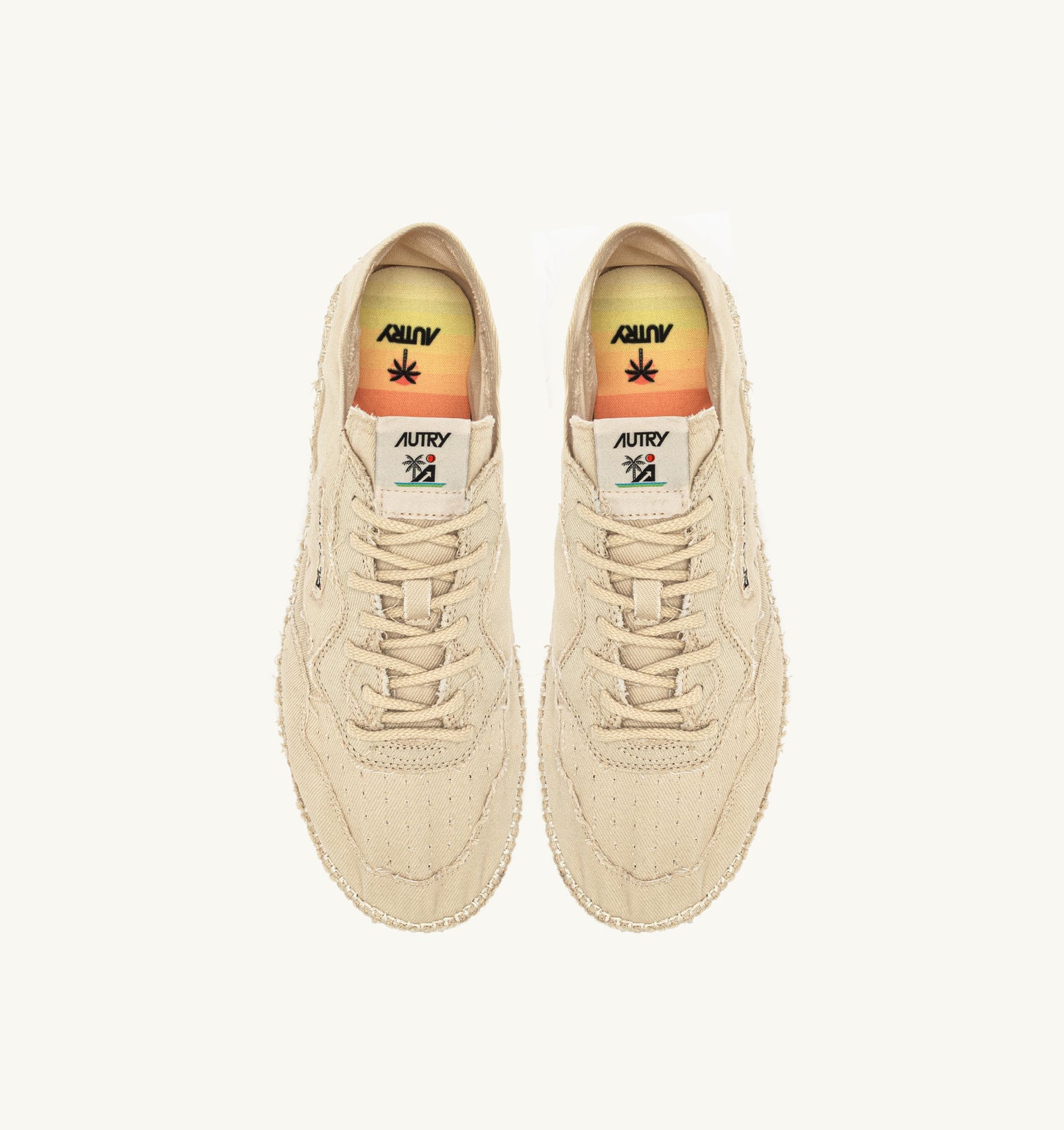 AUTRY SANDY ESPADRILLES IN IVORY CANVAS