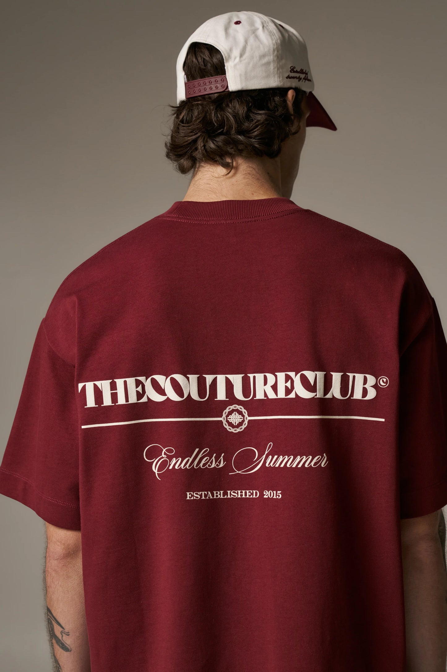ENDLESS SUMMER GRAPHIC T-SHIRT BURGUNDY