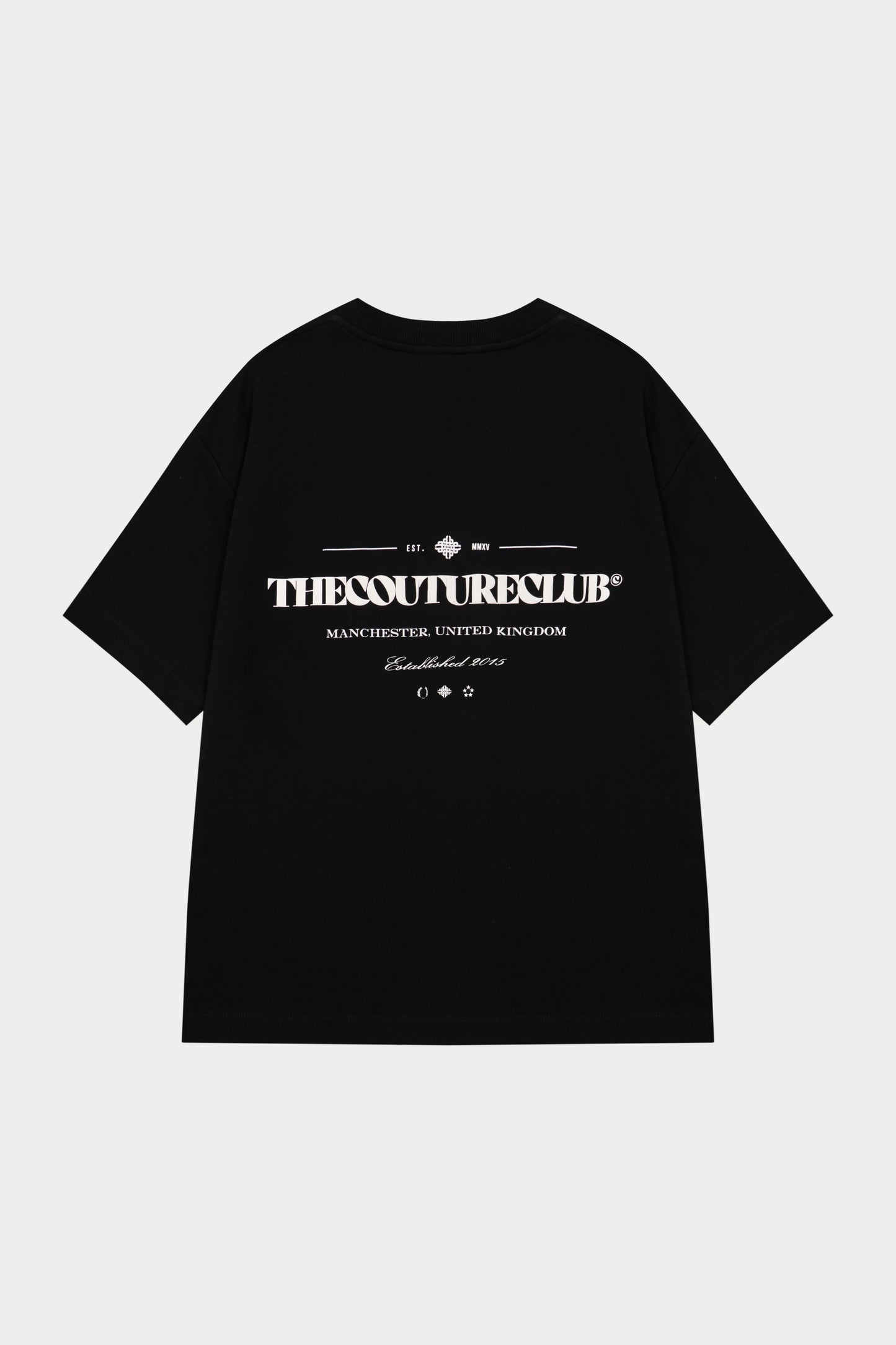 COPYRIGHT MULTI GRAPHIC T-SHIRT BLACK