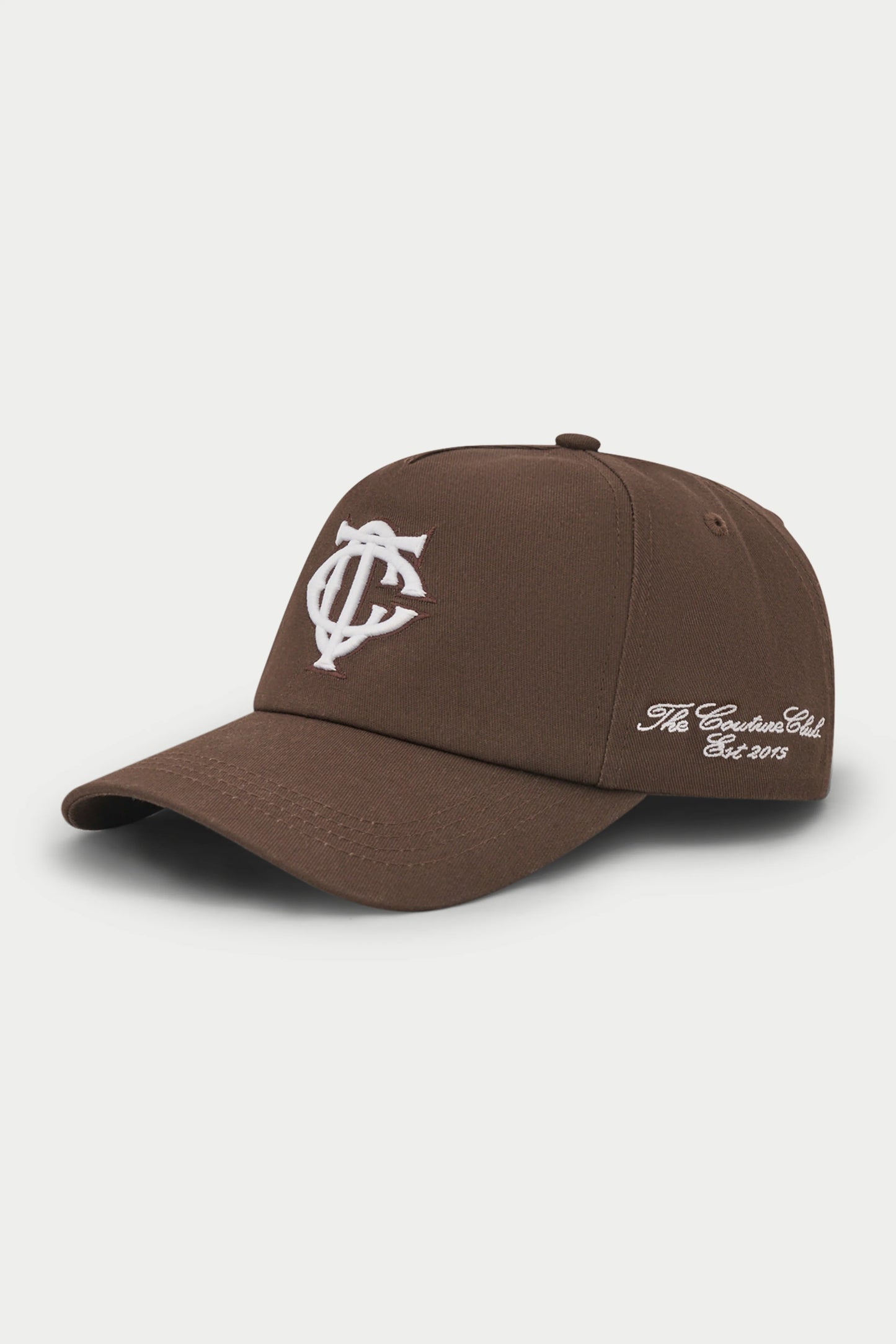 MONOGRAM EMBLEM CAP BROWN