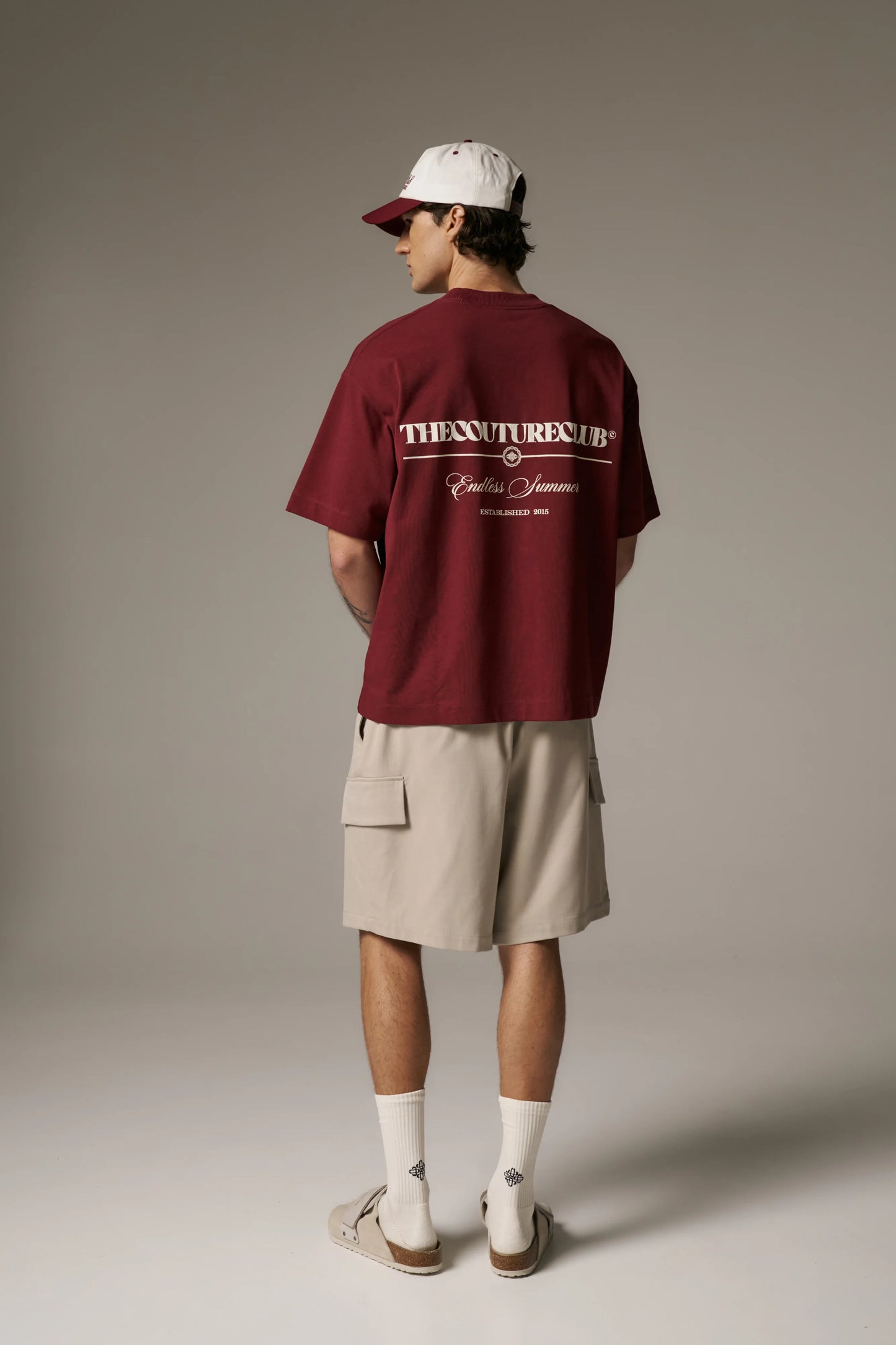 ENDLESS SUMMER GRAPHIC T-SHIRT BURGUNDY