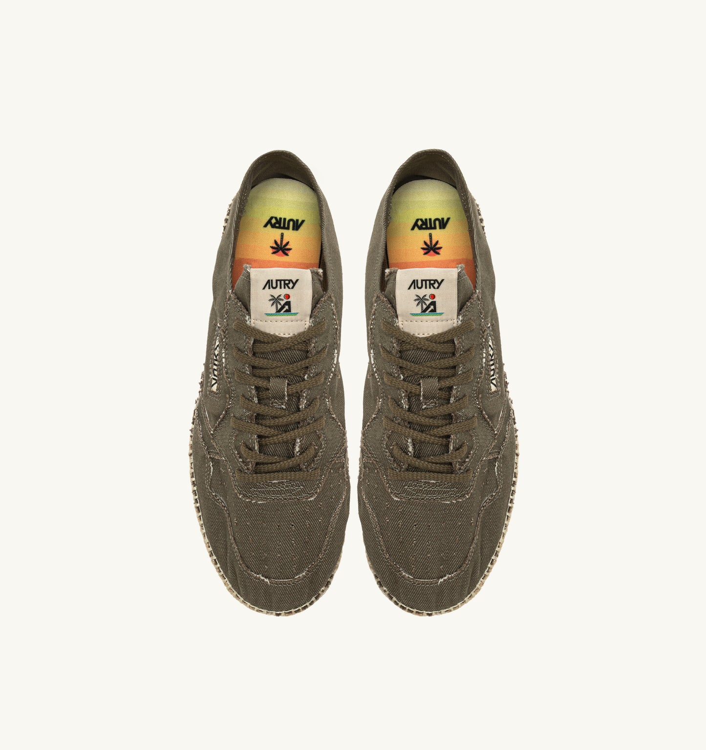 AUTRY SANDY ESPADRILLES IN MILITARY CANVAS