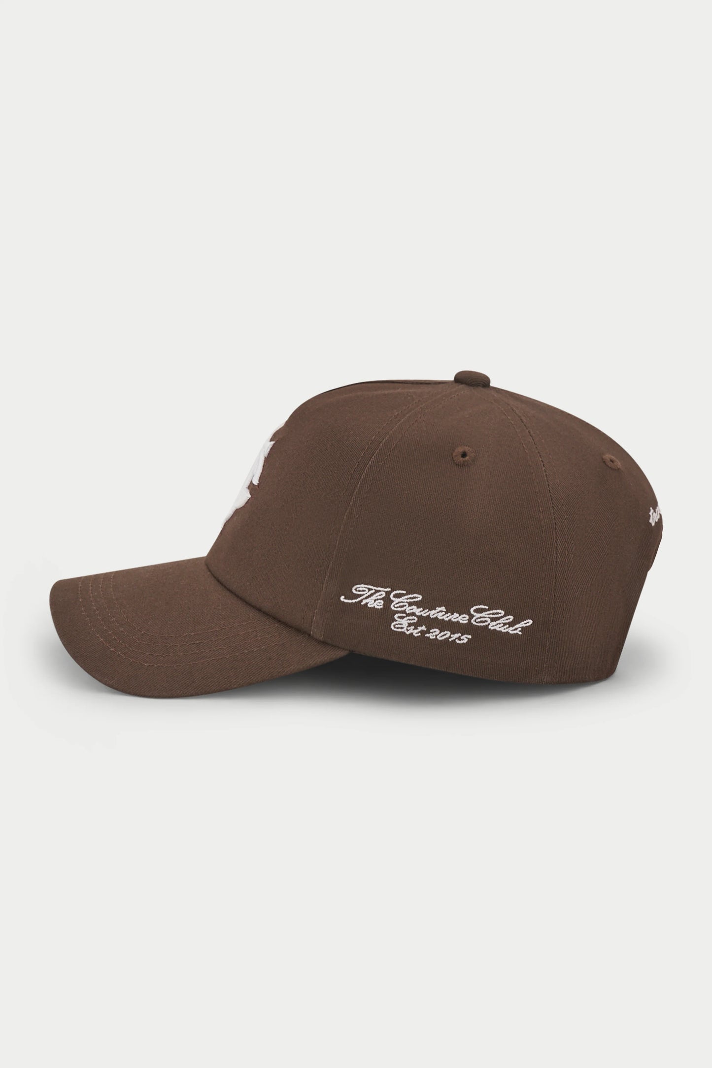 MONOGRAM EMBLEM CAP BROWN