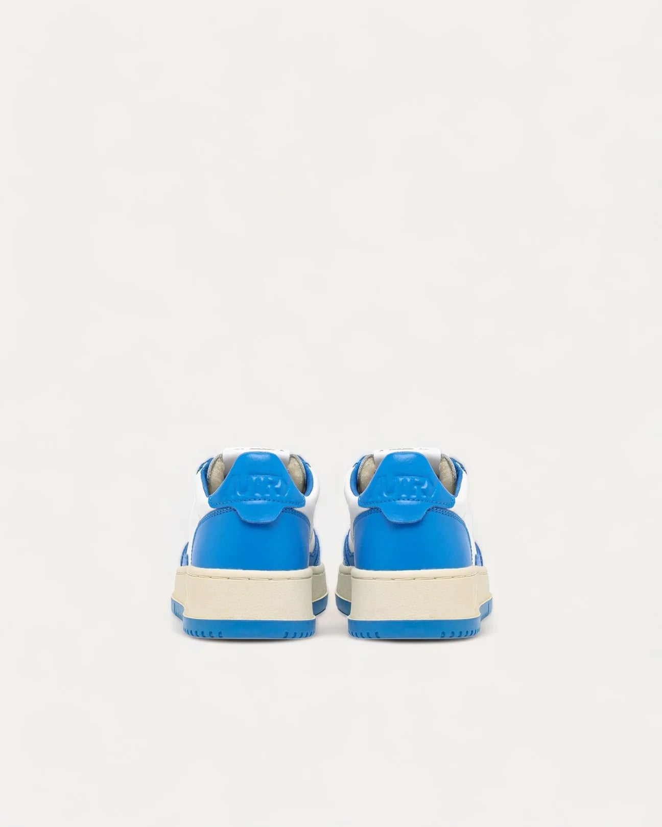 AUTRY SNEAKERS MEDALIST LOW CUIR BICOLORE BLEU