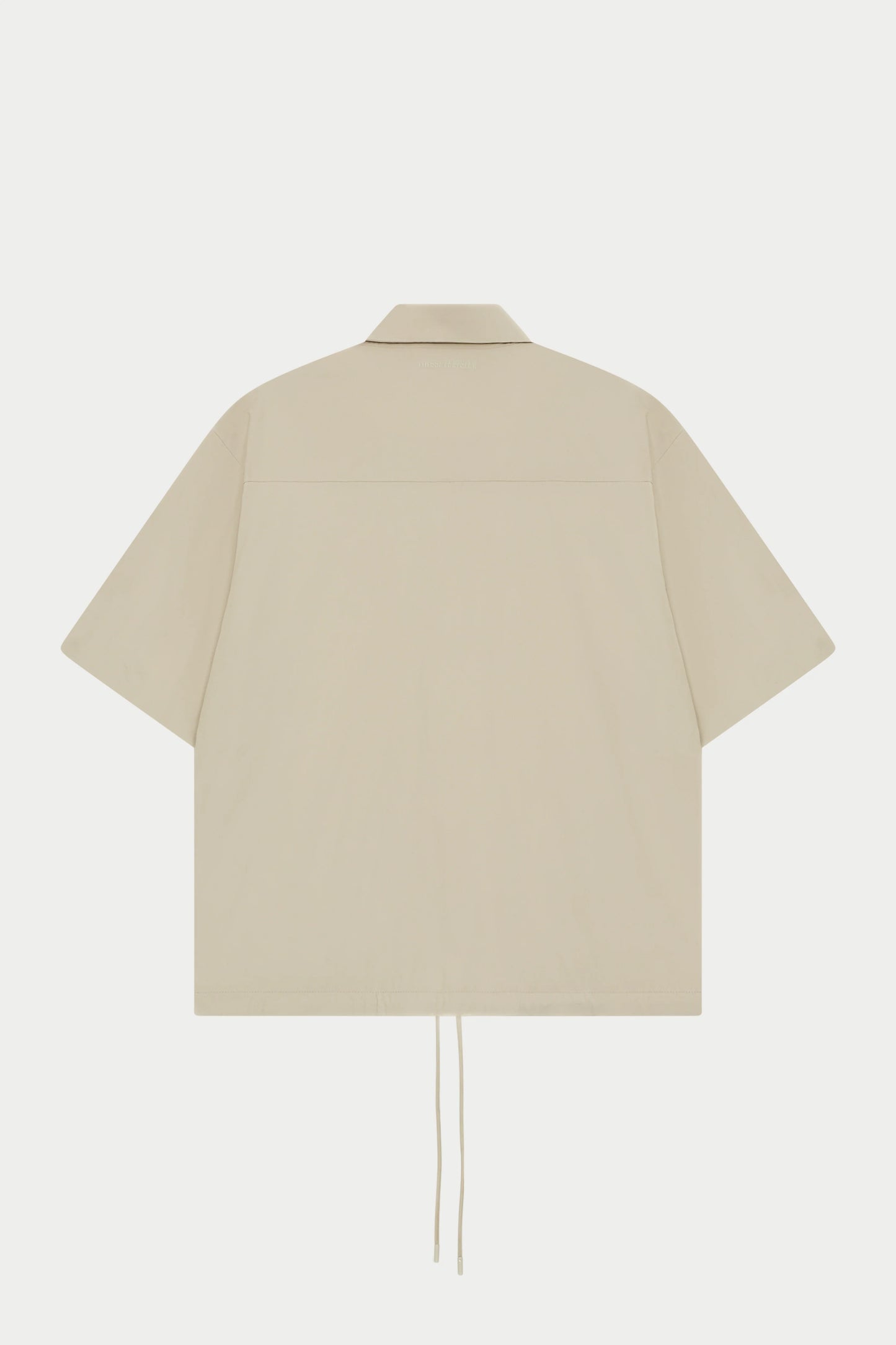 NYLON DRAWCORD SHIRT STONE
