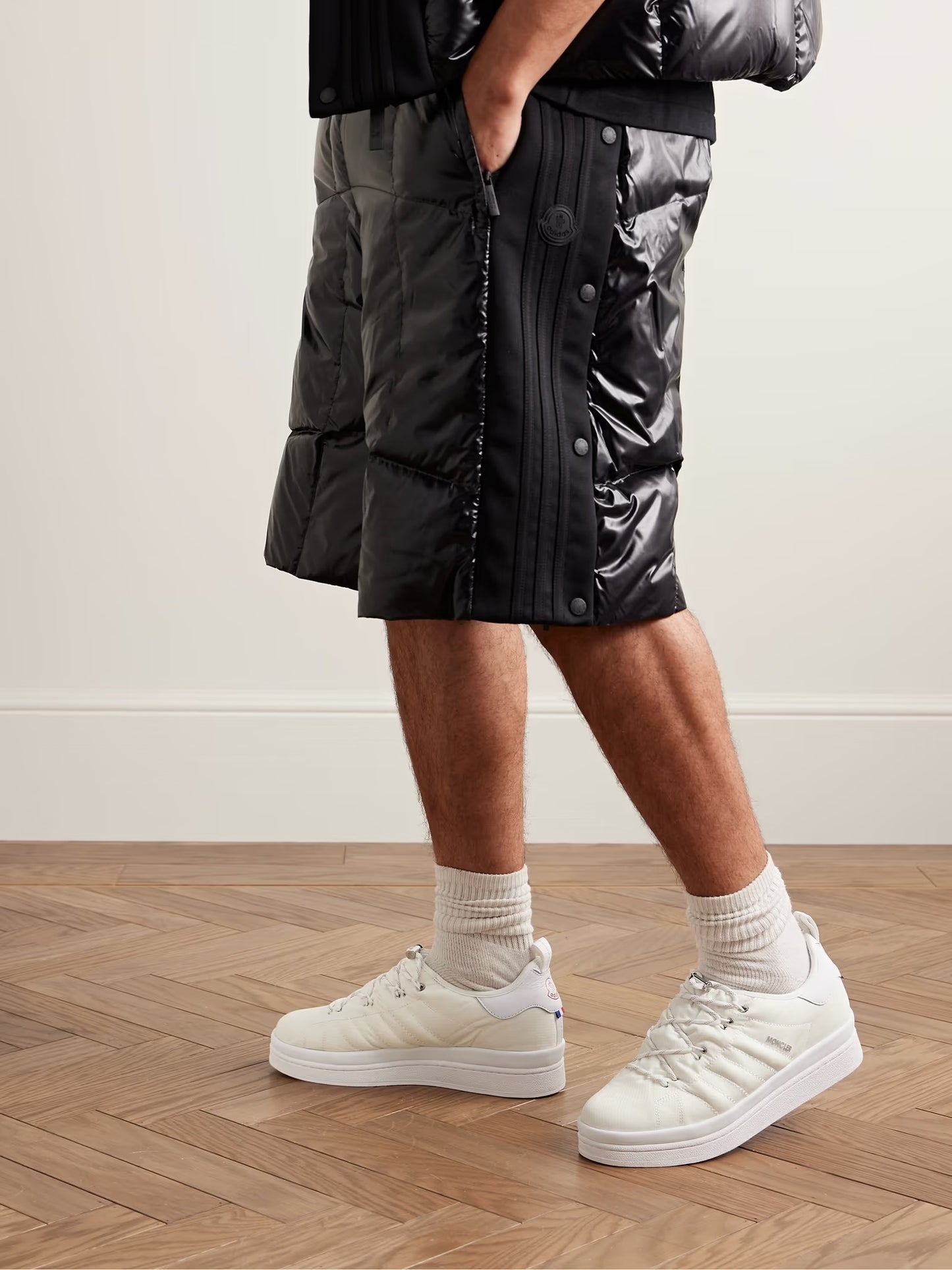 MONCLER GENIUS
+ adidas Originals Campus Leather-Trimmed Quilted GORE-TEX Sneakers