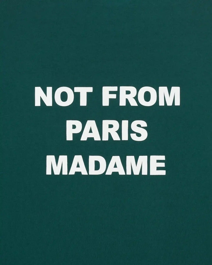 DRÔLE DE MONSIEUR T-SHIRT SLOGAN DARK GREEN
