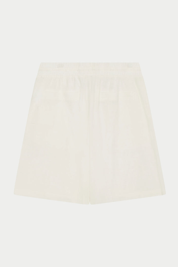 TEXTURED WOVEN SHORTS WHITE