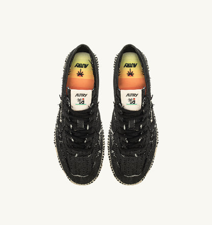 AUTRY SANDY ESPADRILLES IN BLACK CANVAS