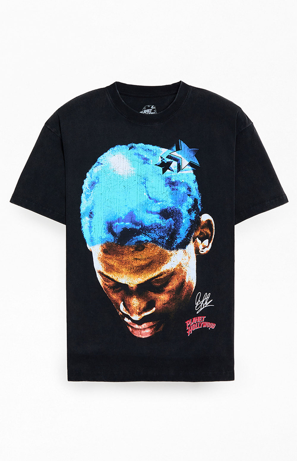 Star Globe T-Shirt - Washed Black