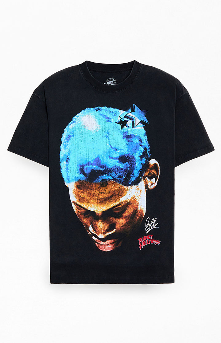 Star Globe T-Shirt - Washed Black