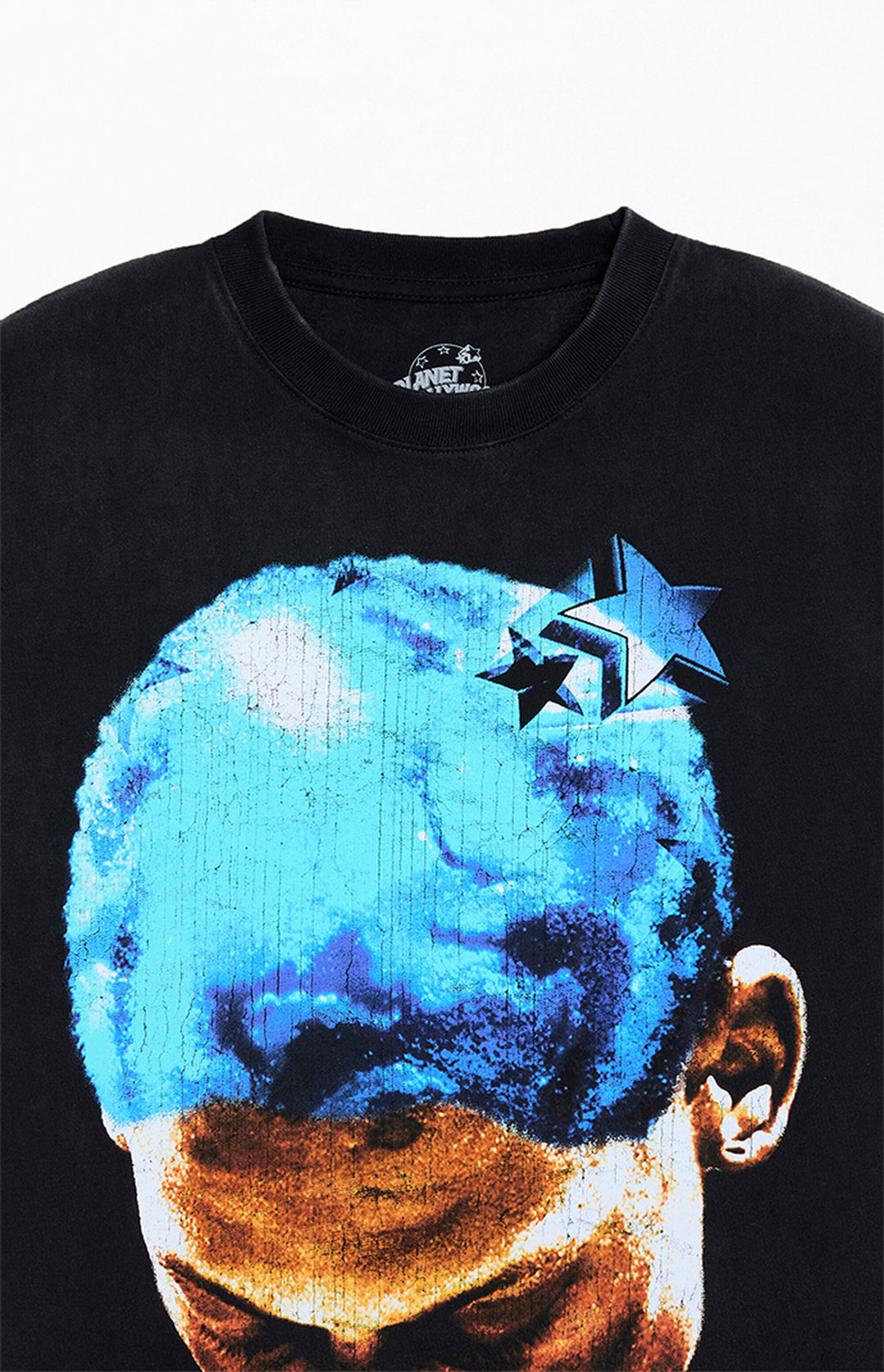 Star Globe T-Shirt - Washed Black
