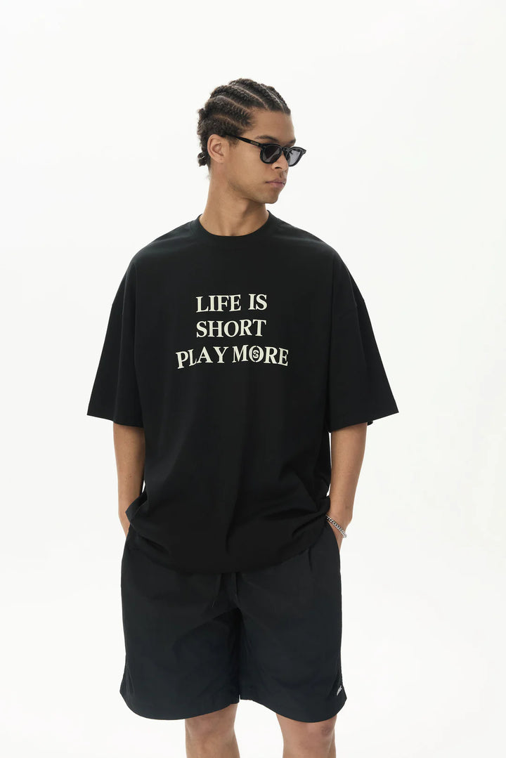 SEGUNDA "LIFE IS GOOD" TEE BLACK