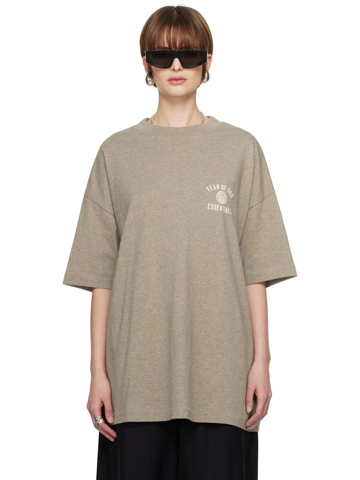JERSEY CREWNECK TEE HEATHER GRAY