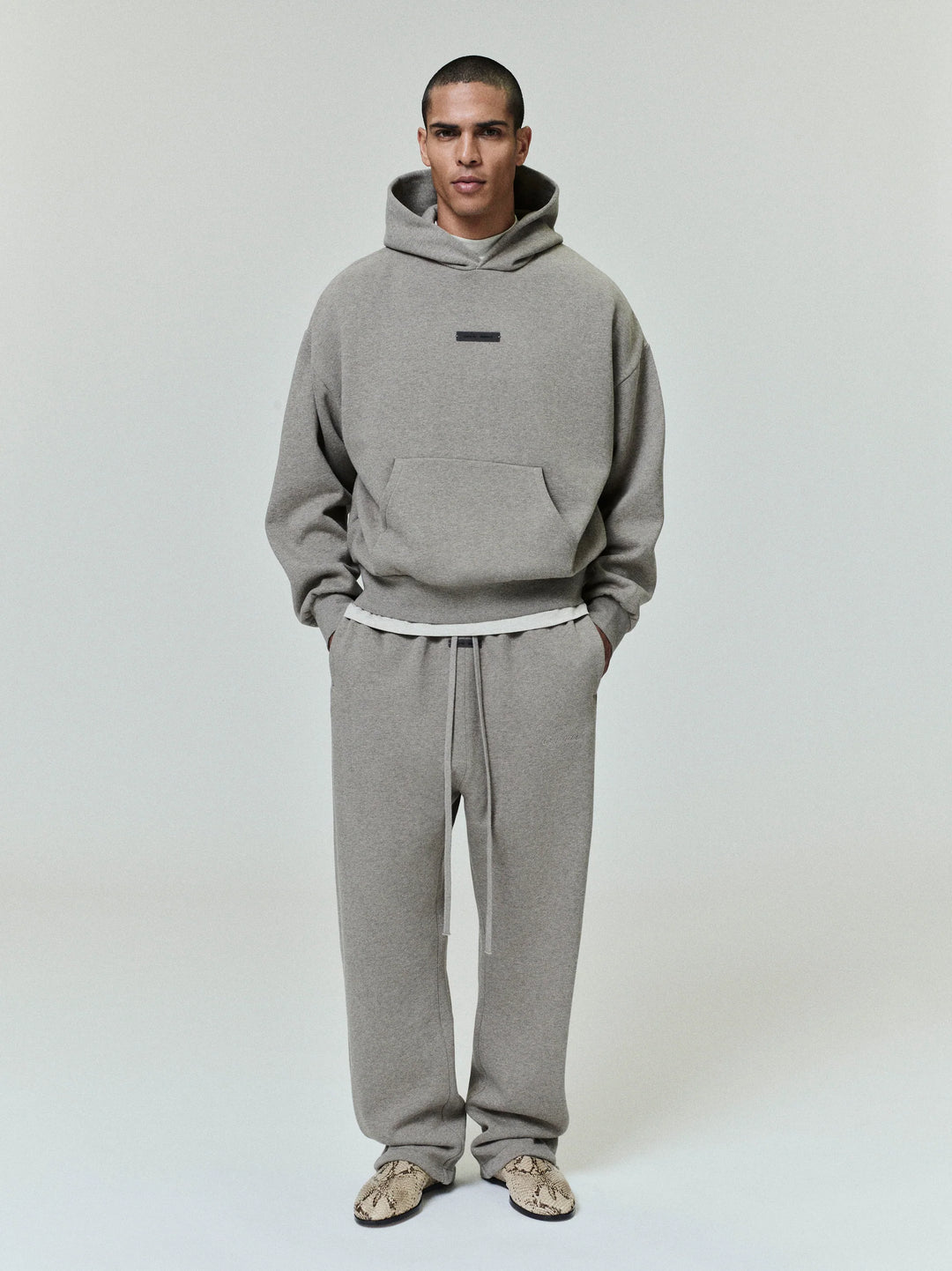 ESSENTIALS Classic Fleece Hoodie | Homestead Heather