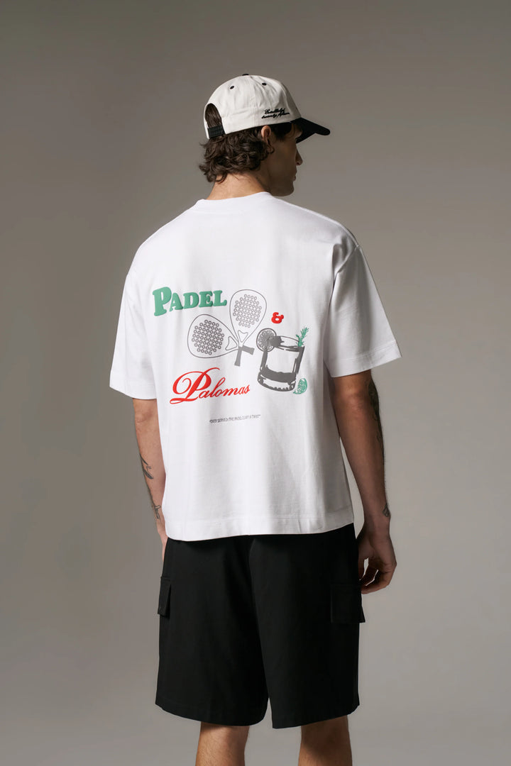 PADEL & PALOMAS T-SHIRT WHITE