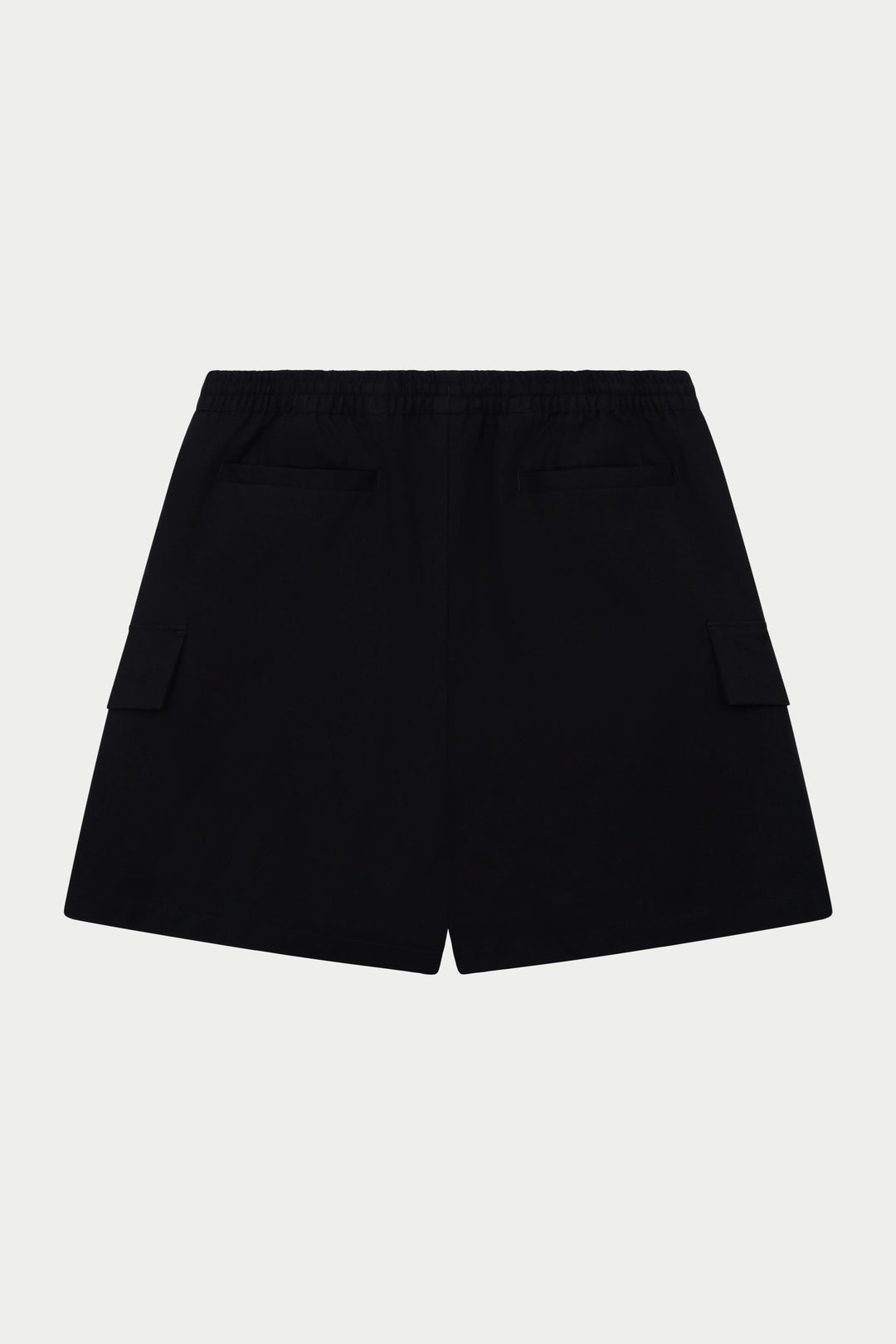 WIDE LEG SIDE POCKET SHORTS BLACK