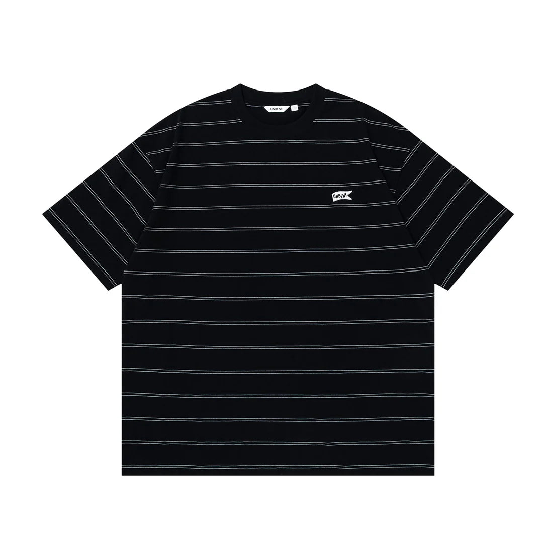 LOGO STRIPE TEE BLACK