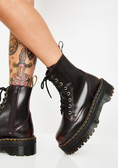 DR MARTENS JADON CHERRY RED