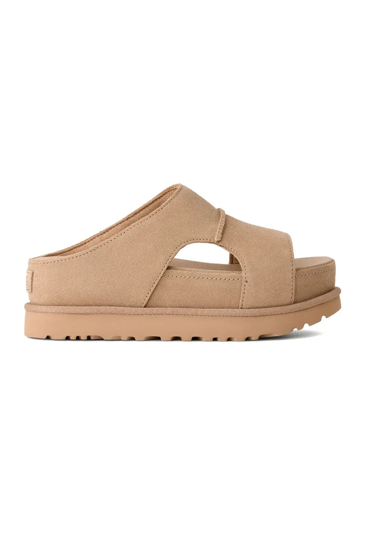 כפכפי זמש קרם UGG Goldenstar Hi Cutout