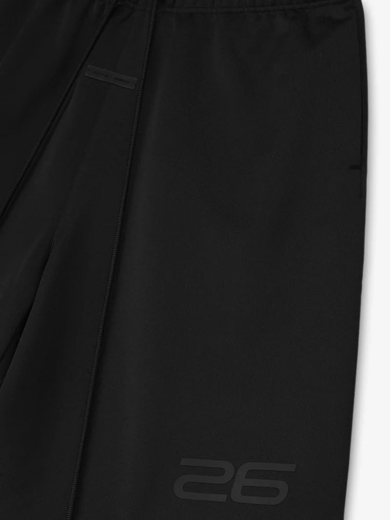ESSENTIALS SATIN FLEECE RELAXED SWEATSHORT