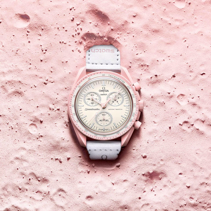 Swatch x Omega Bioceramic Moonswatch Mission to Venus SO33P100 שעון אומגה בשיתוף פעולה עם סווטש