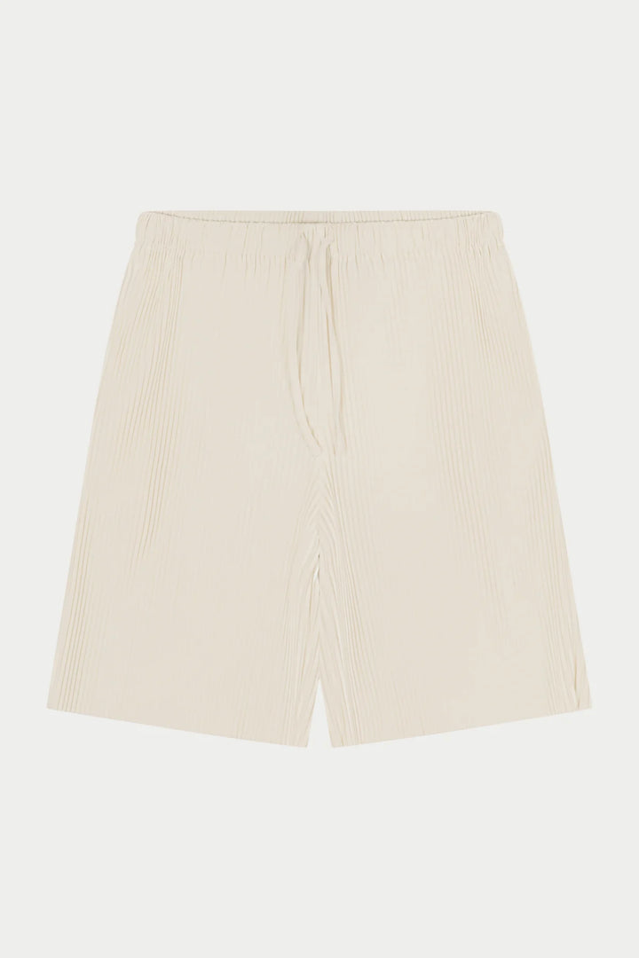 PLISSE SHORTS OFF WHITE
