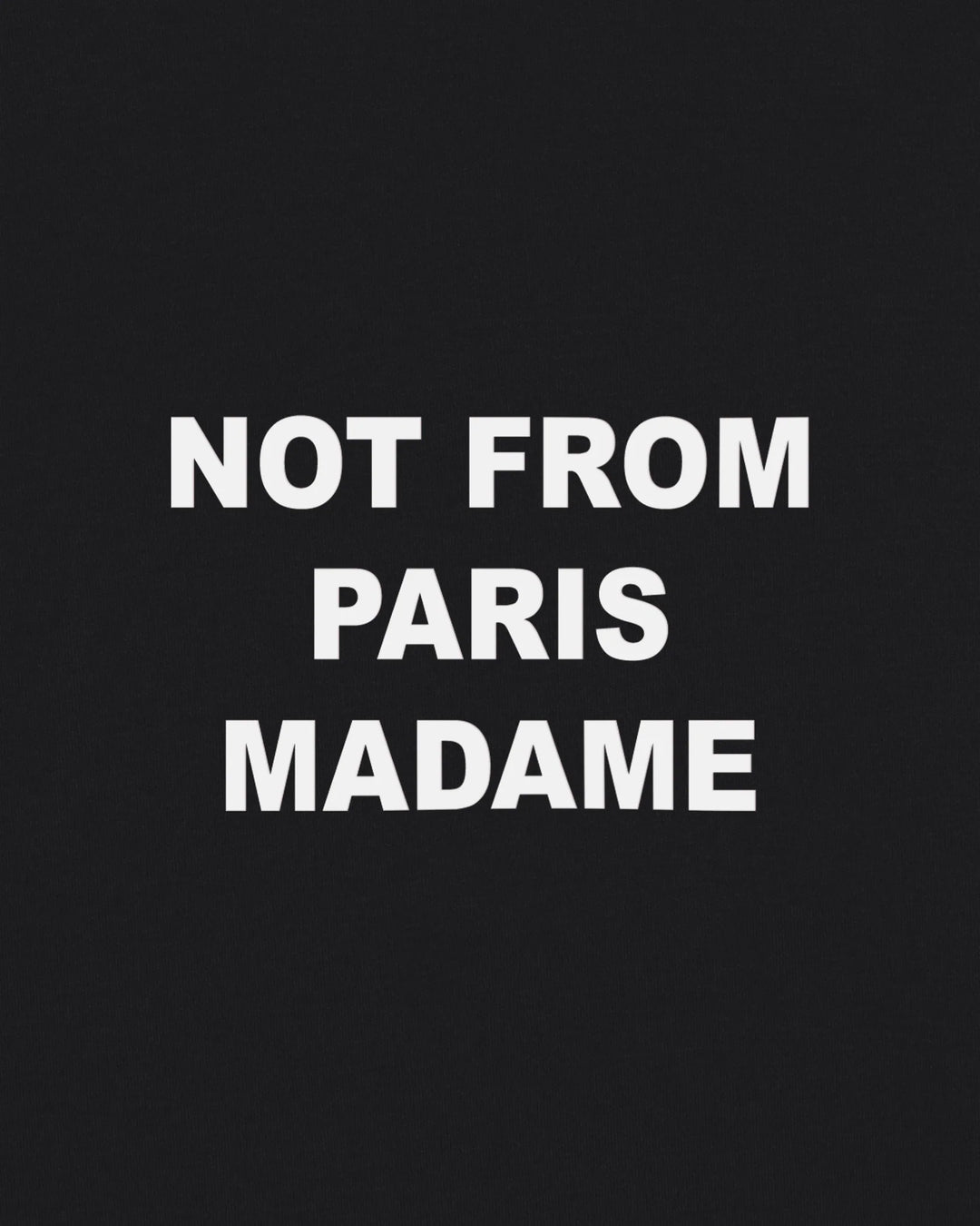 DRÔLE DE MONSIEUR T-SHIRT SLOGAN NOIR