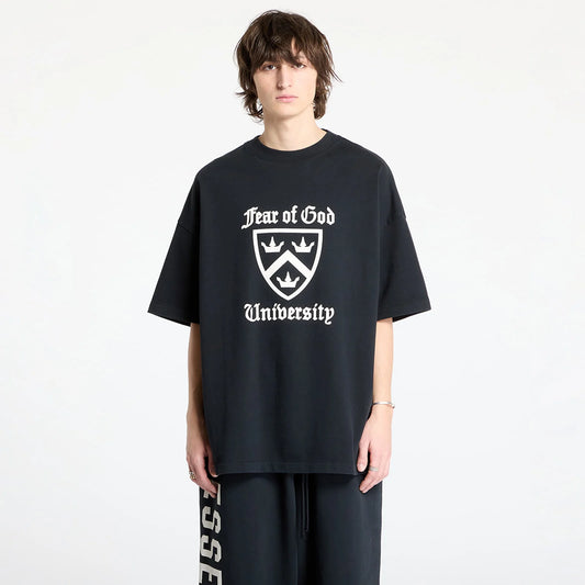 ESSENTIALS HEAVY CREWNECK TEE - BLACK