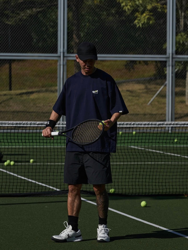 BROSHOOD TENNIS SS26 TEE NAVY