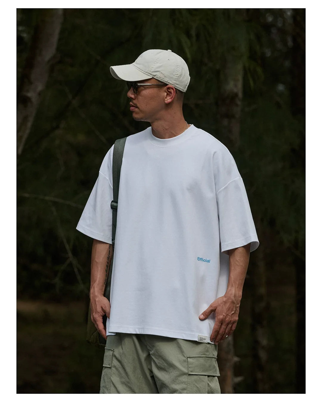 BROSHOOD "OFFICIAL" LOGO PRINT TEE WHITE