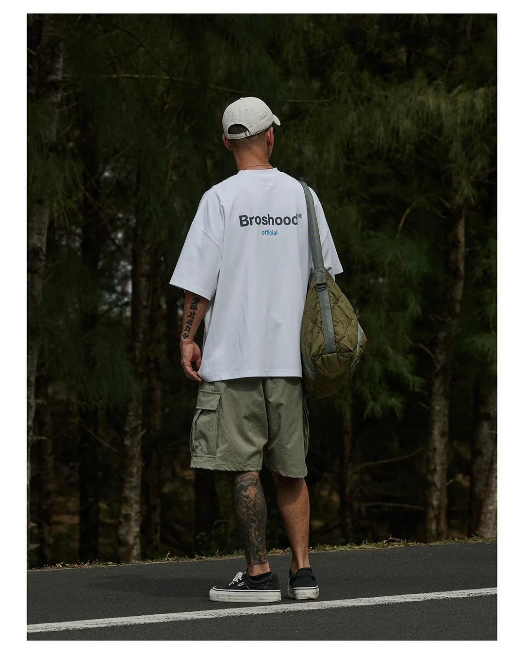 BROSHOOD "OFFICIAL" LOGO PRINT TEE BLACK