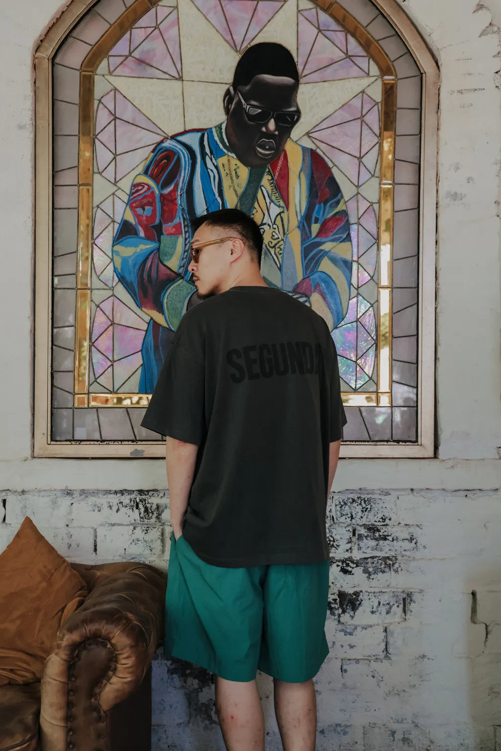 SEGUNDA+ VINTAGE WASH OVERSIZED TEE CHARCOAL