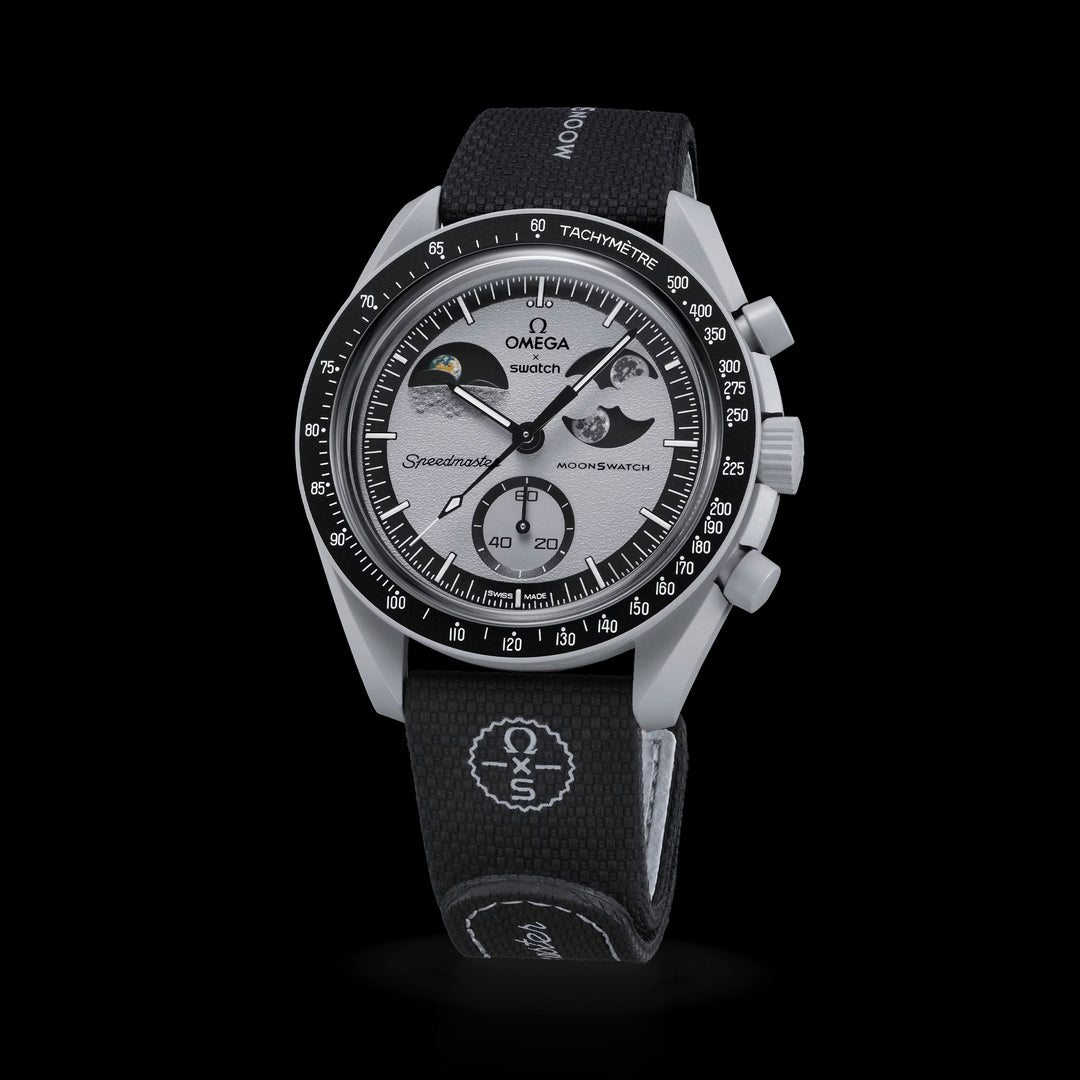 MOONSWATCH BLACK/GREY RUBBER
