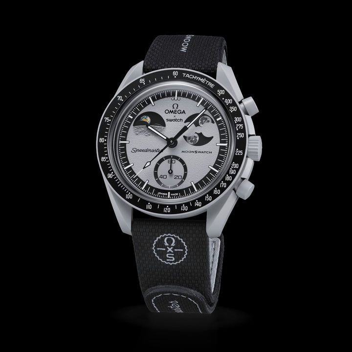 MOONSWATCH BLACK/GREY RUBBER