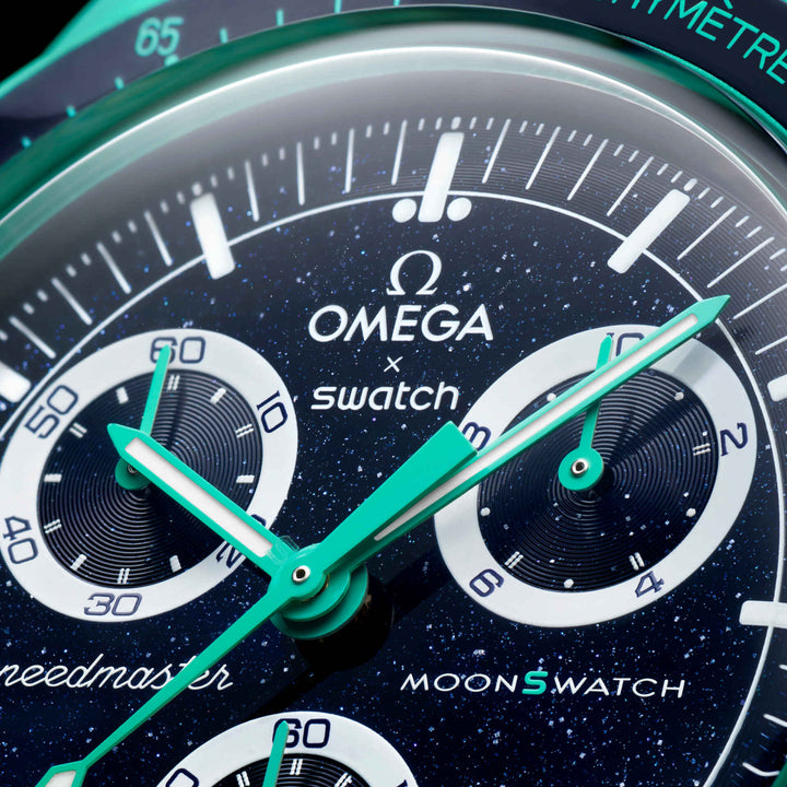 OMEGA X SWATCH MISSION ON EARTH - POLAR LIGHTS SO33L103 שעון אומגה בשיתוף פעולה עם סווטש