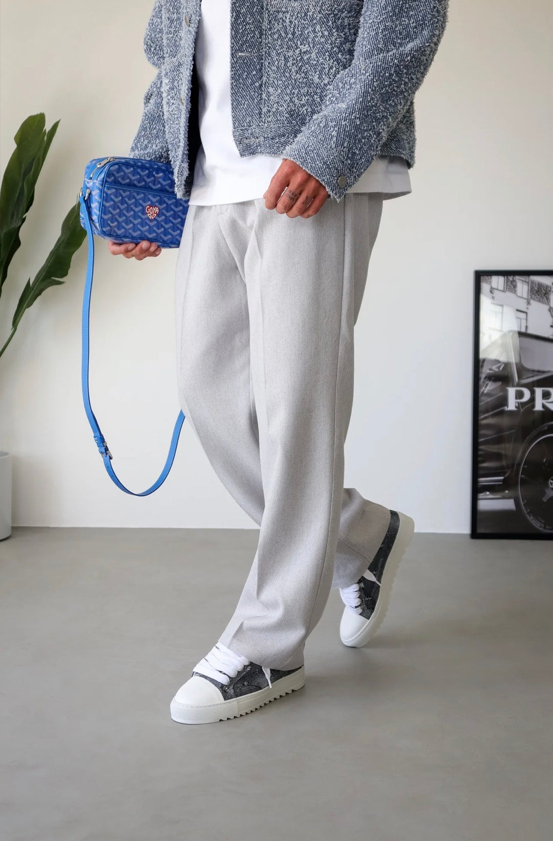 NUMERIŚ ATELIER - THRASHED DENIM נעלי סניקרס נומריס טראש דנים