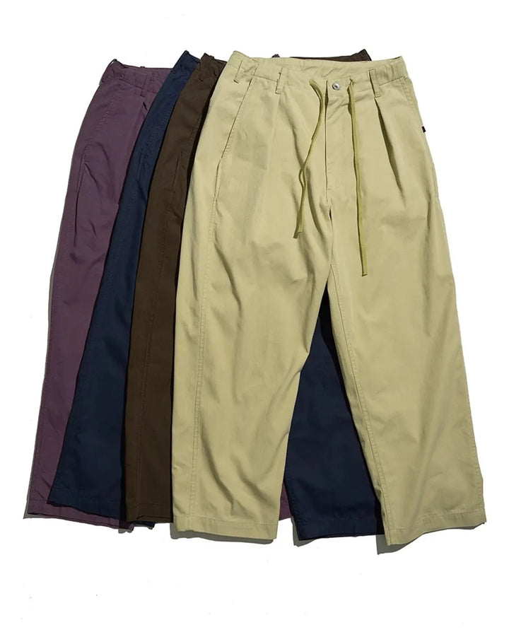 MIDUPDATE WIDE CHINO PANTS BEIGE