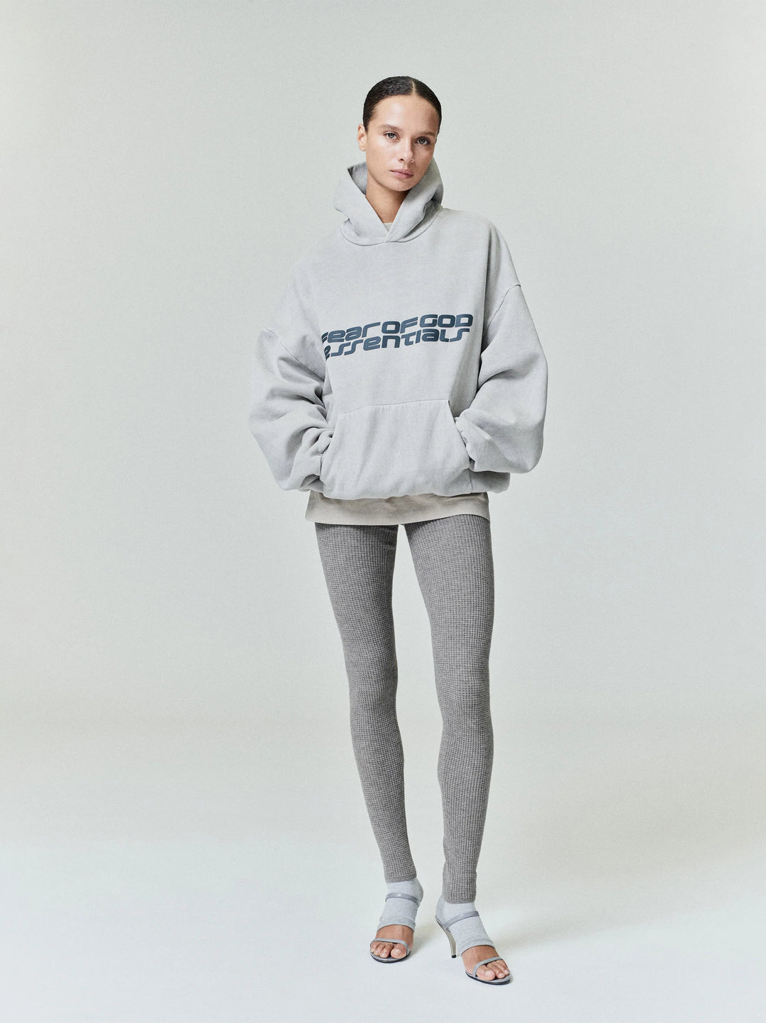 ESSENTIALS Smoke Grey '90s Fleece Hoodie