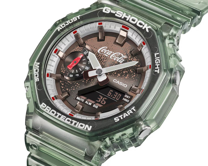 CASIO X COCA-COLA G-SHOCK ANALOG-DIGITAL 2100 SERIES
GA-2100CC-3A